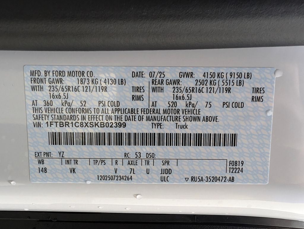 2025 Ford Transit-250 Base