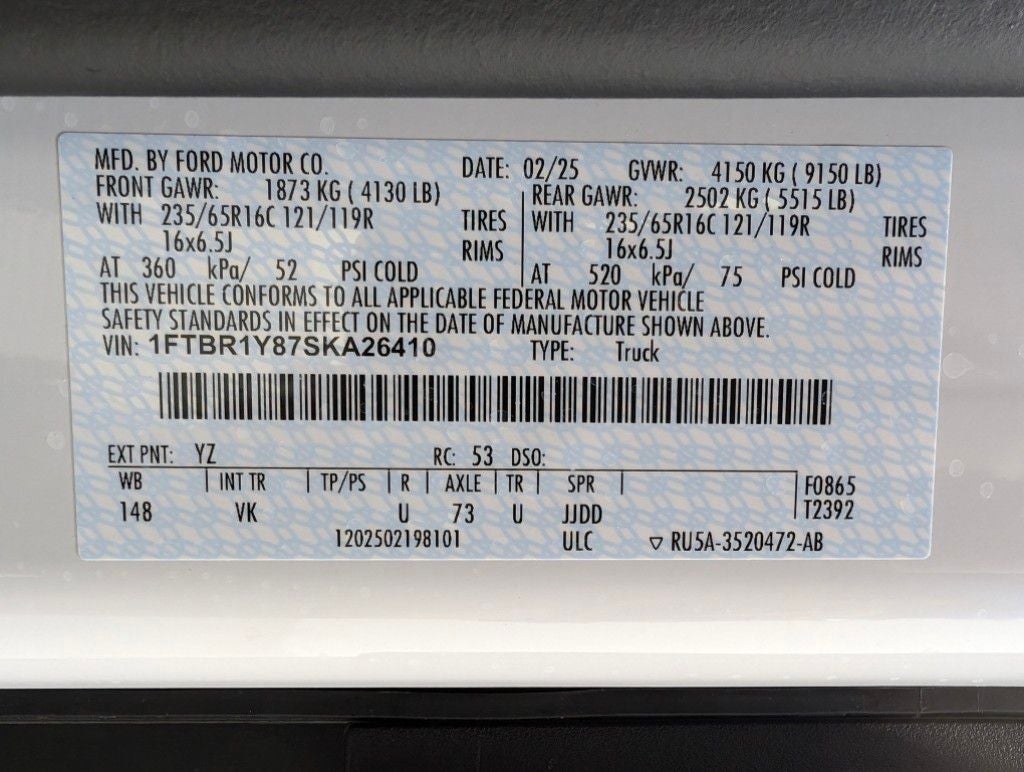 2025 Ford Transit-250 Base