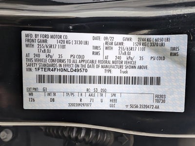 2022 Ford Ranger Lariat