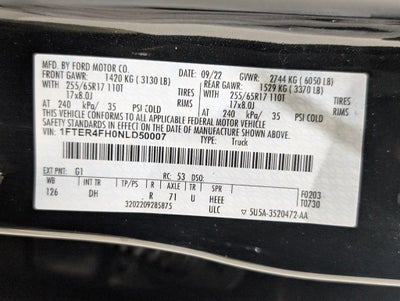 2022 Ford Ranger Lariat