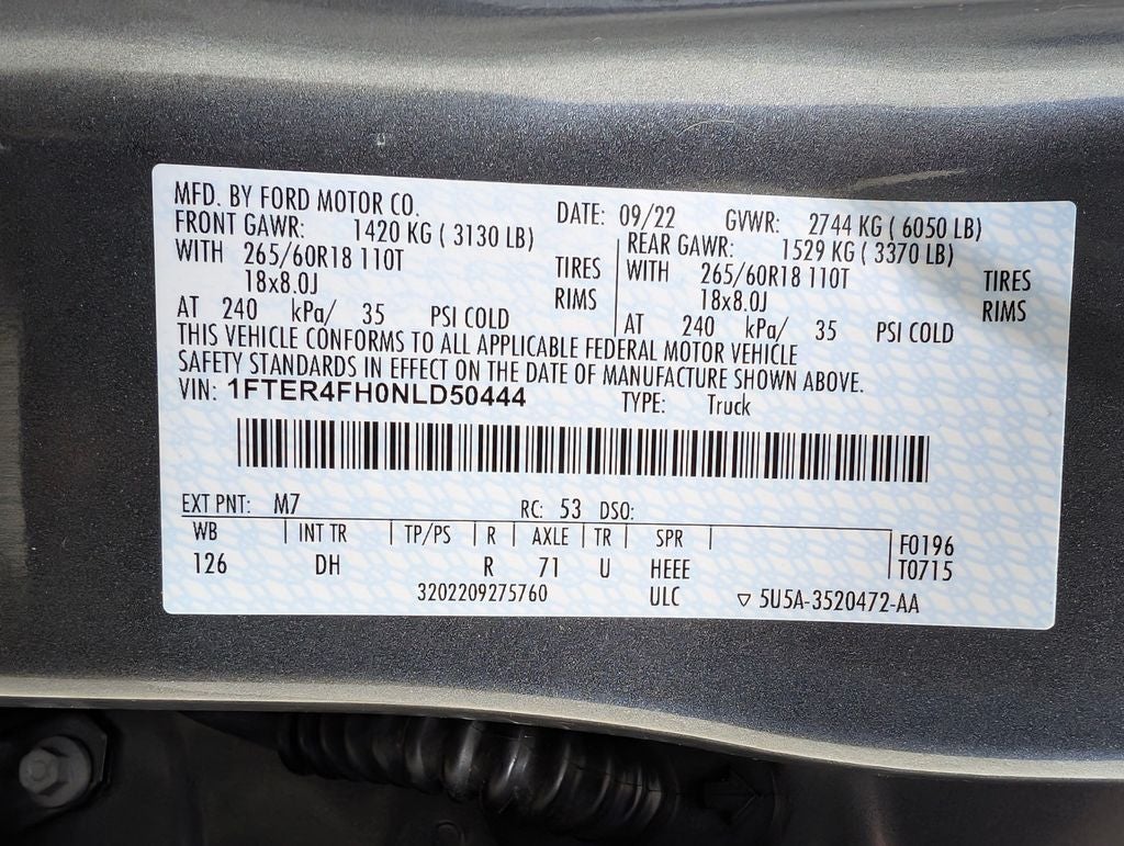 2022 Ford Ranger Lariat