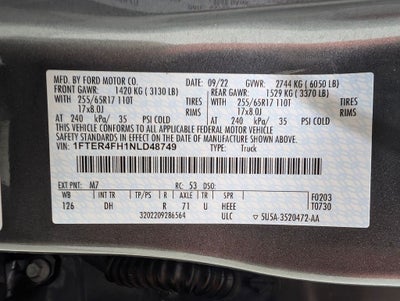 2022 Ford Ranger Lariat