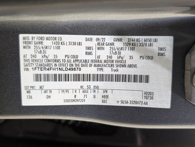 2022 Ford Ranger Lariat