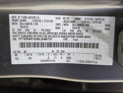 2022 Ford Ranger Lariat