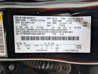 2022 Ford Ranger Lariat