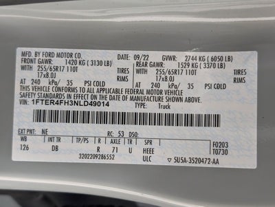 2022 Ford Ranger Lariat