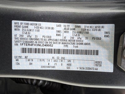 2022 Ford Ranger Lariat