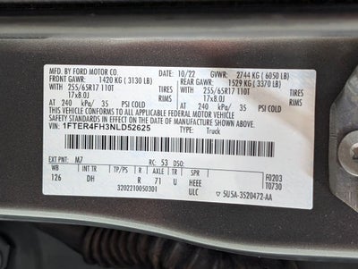 2022 Ford Ranger Lariat