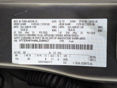 2022 Ford Ranger Lariat