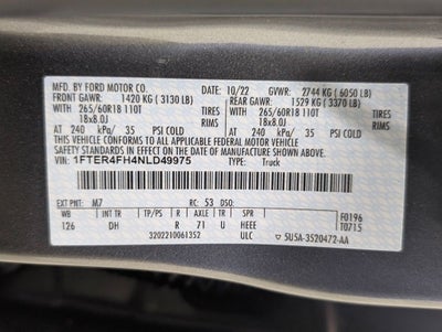 2022 Ford Ranger Lariat