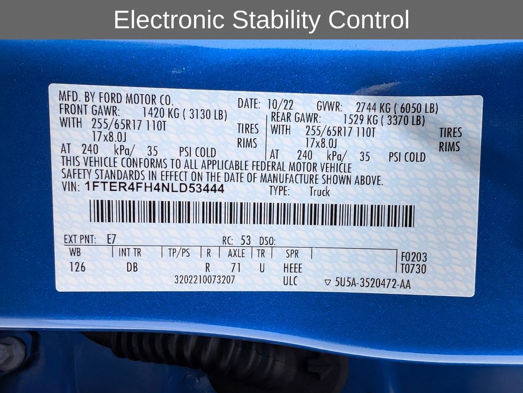 2022 Ford Ranger Lariat