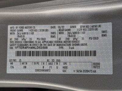 2022 Ford Ranger Lariat