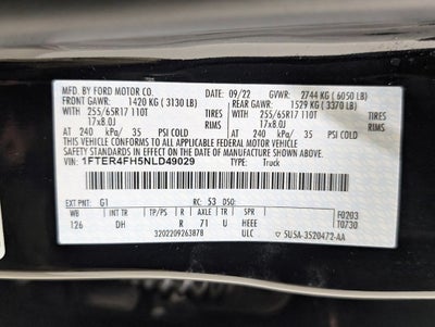 2022 Ford Ranger Lariat