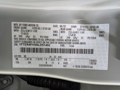 2022 Ford Ranger Lariat