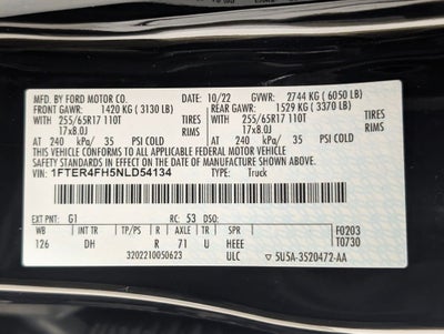 2022 Ford Ranger Lariat