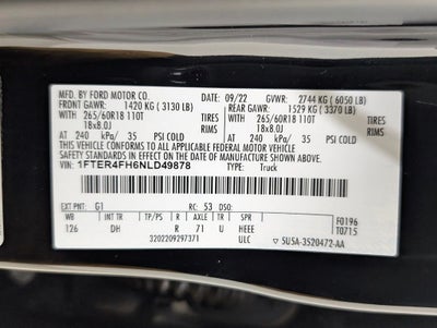 2022 Ford Ranger Lariat