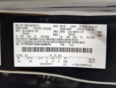 2022 Ford Ranger Lariat