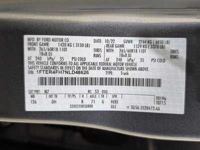 2022 Ford Ranger Lariat