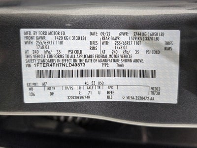 2022 Ford Ranger Lariat