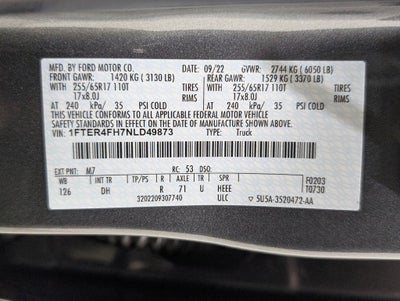 2022 Ford Ranger Lariat