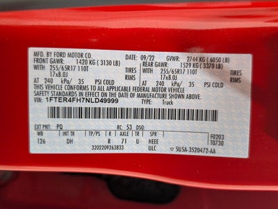 2022 Ford Ranger Lariat