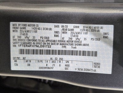 2022 Ford Ranger Lariat