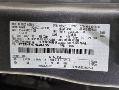 2022 Ford Ranger Lariat