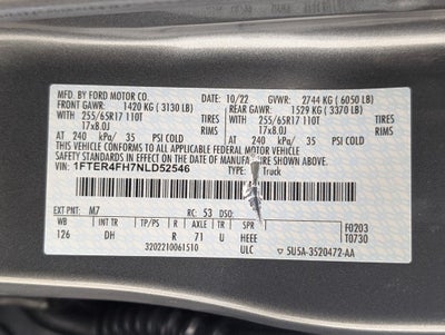 2022 Ford Ranger Lariat