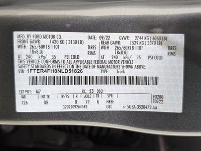 2022 Ford Ranger Lariat