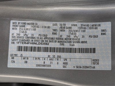 2022 Ford Ranger Lariat