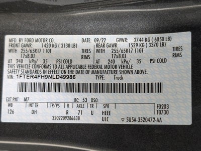 2022 Ford Ranger Lariat