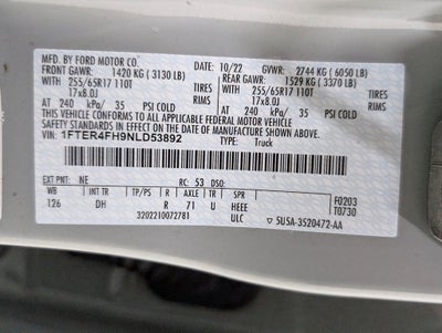 2022 Ford Ranger Lariat