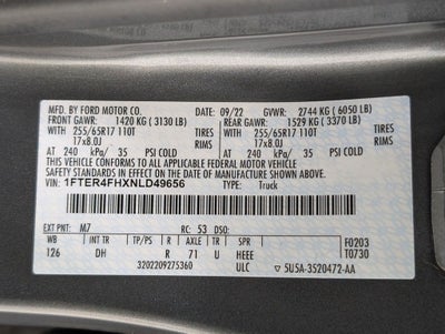 2022 Ford Ranger Lariat