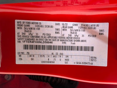 2022 Ford Ranger Lariat