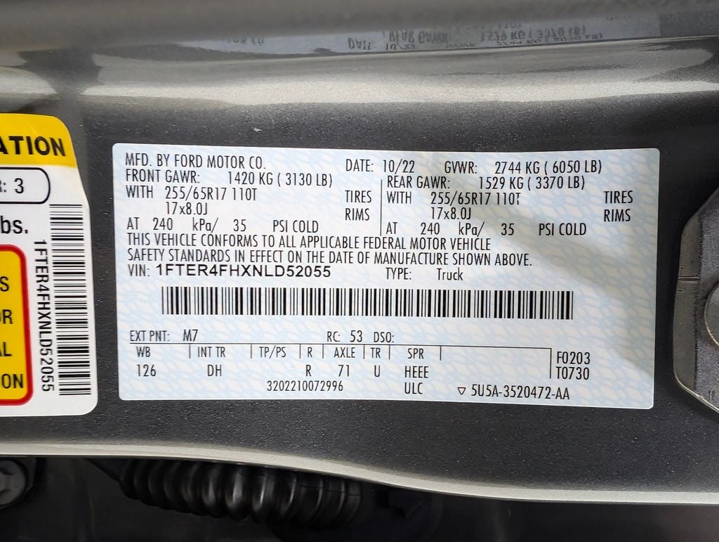 2022 Ford Ranger Lariat