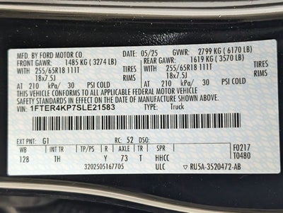 2025 Ford Ranger Lariat