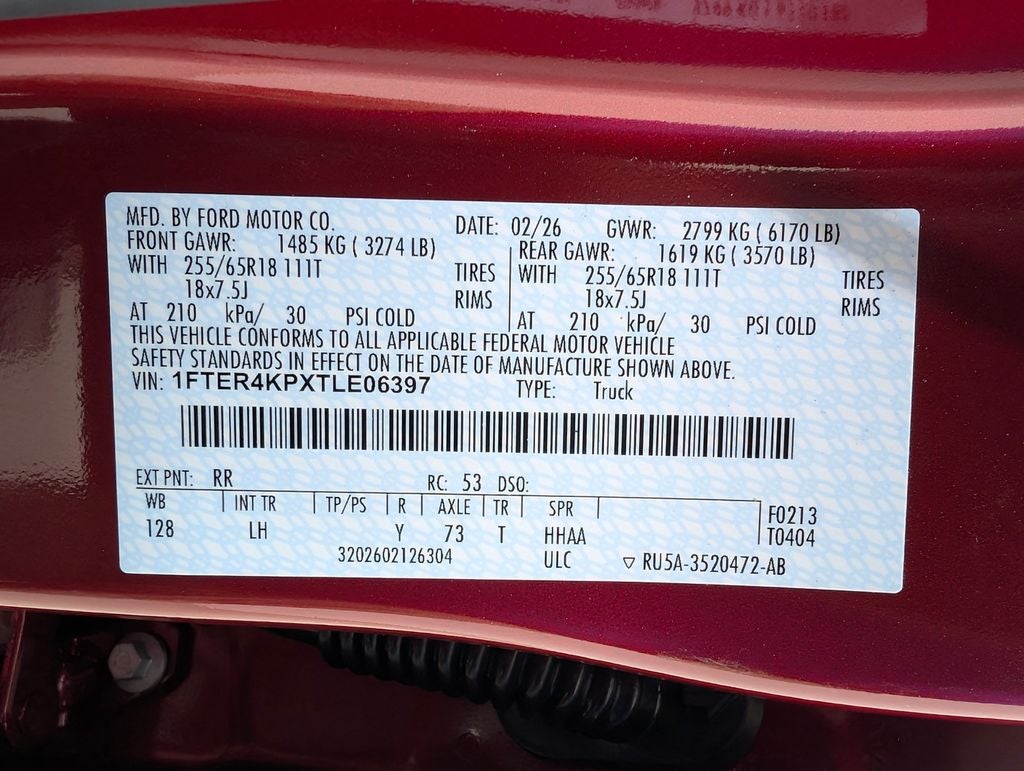 2026 Ford Ranger Lariat