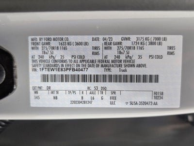 2023 Ford F-150 Tremor