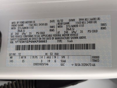 2022 Ford F-150 Lariat