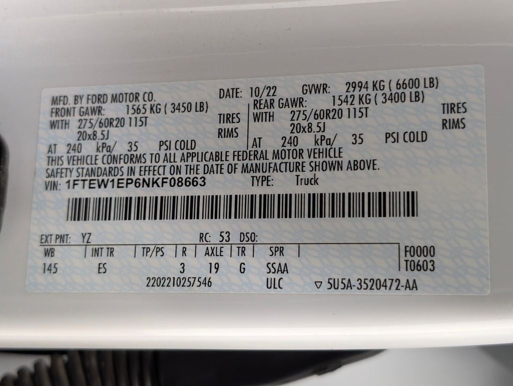 2022 Ford F-150 Lariat