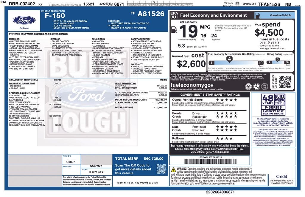 2026 Ford F-150 STX Lobo