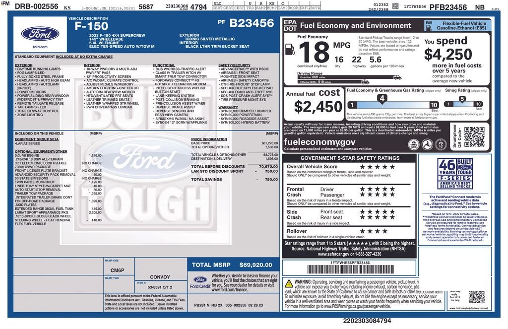 2023 Ford F-150 Lariat