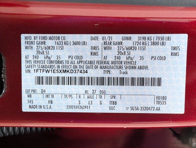 2021 Ford F-150 Lariat