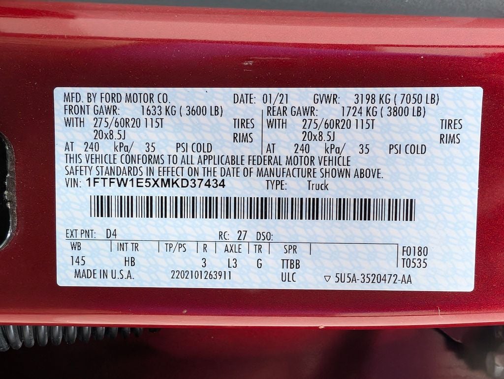 2021 Ford F-150 Lariat