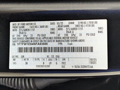 2022 Ford F-150 Platinum