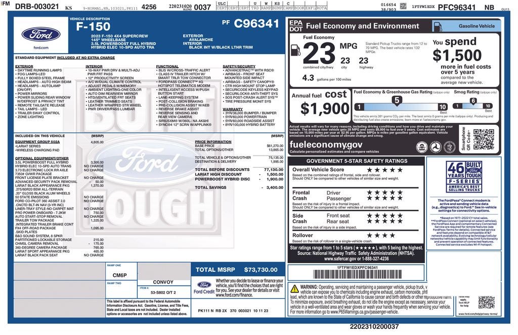 2023 Ford F-150 Lariat