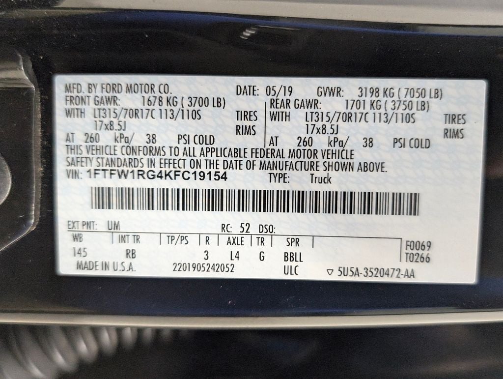 2019 Ford F-150 Raptor