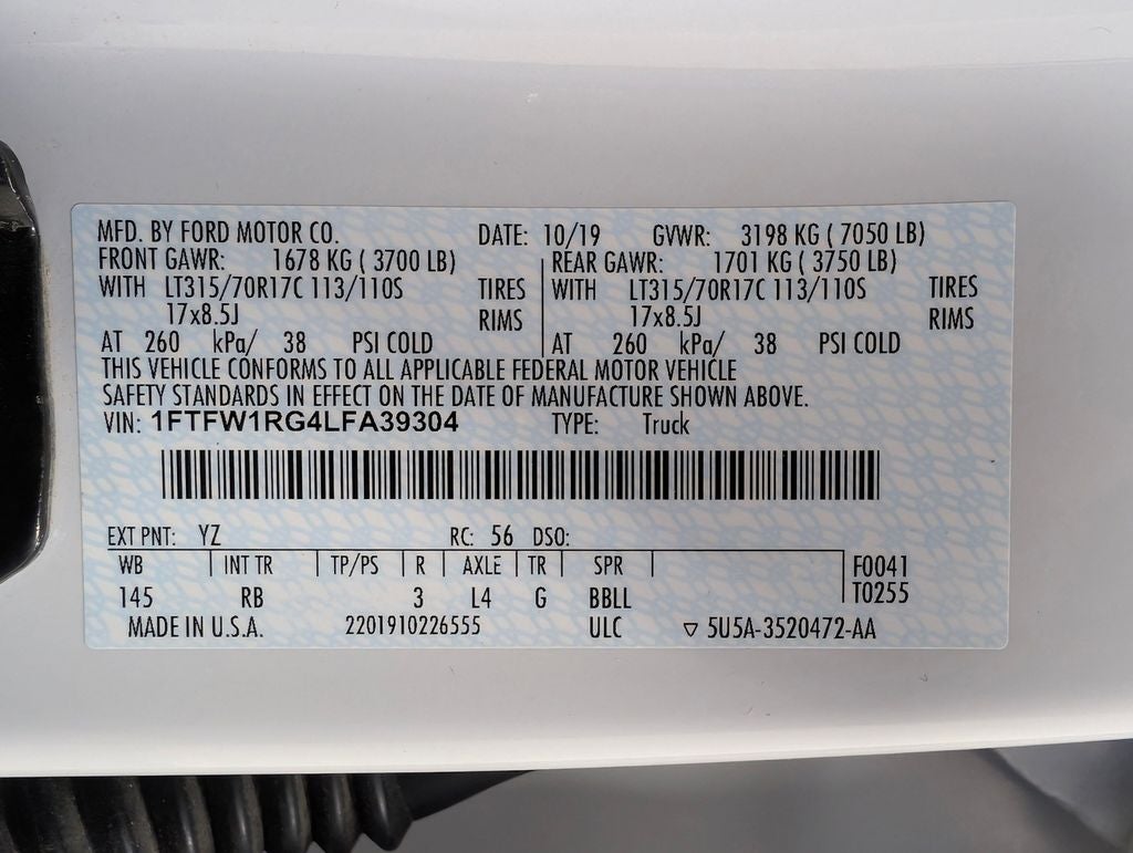 2020 Ford F-150 Raptor