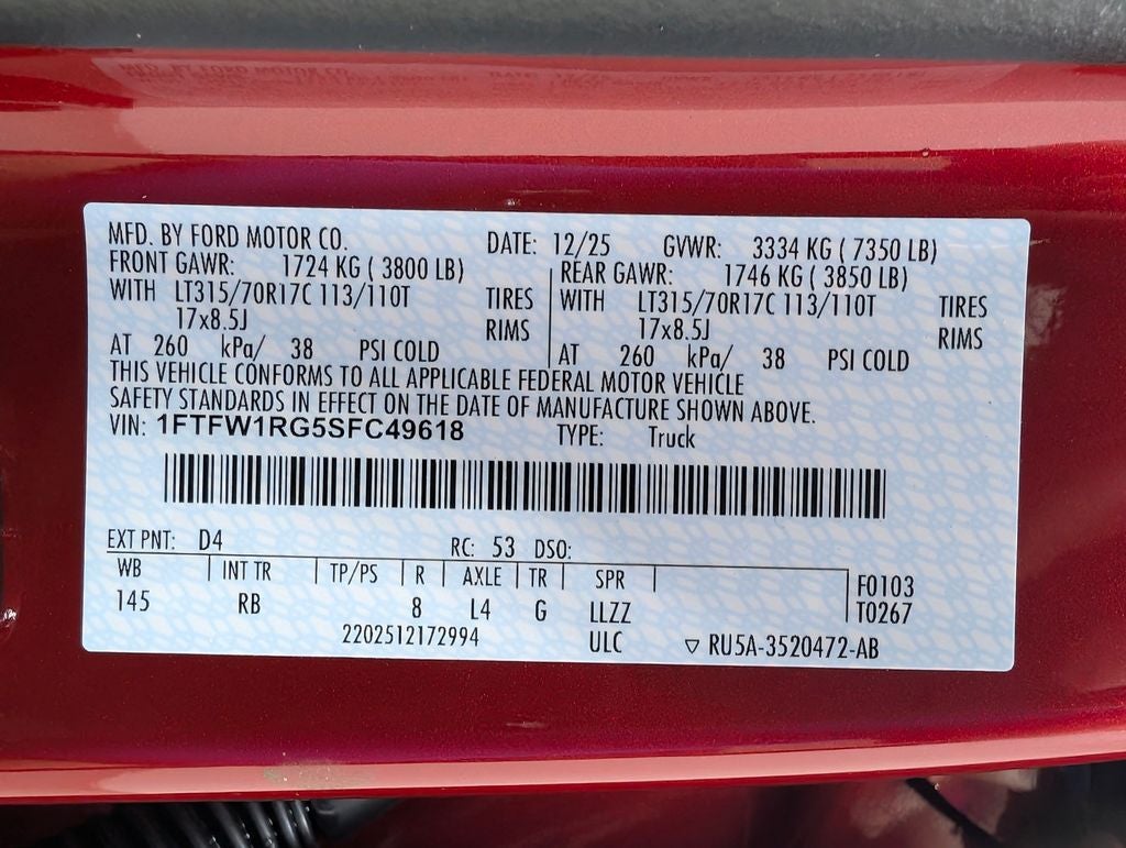 2025 Ford F-150 Raptor