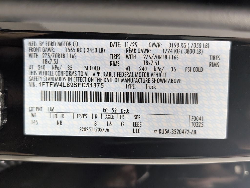 2025 Ford F-150 Tremor